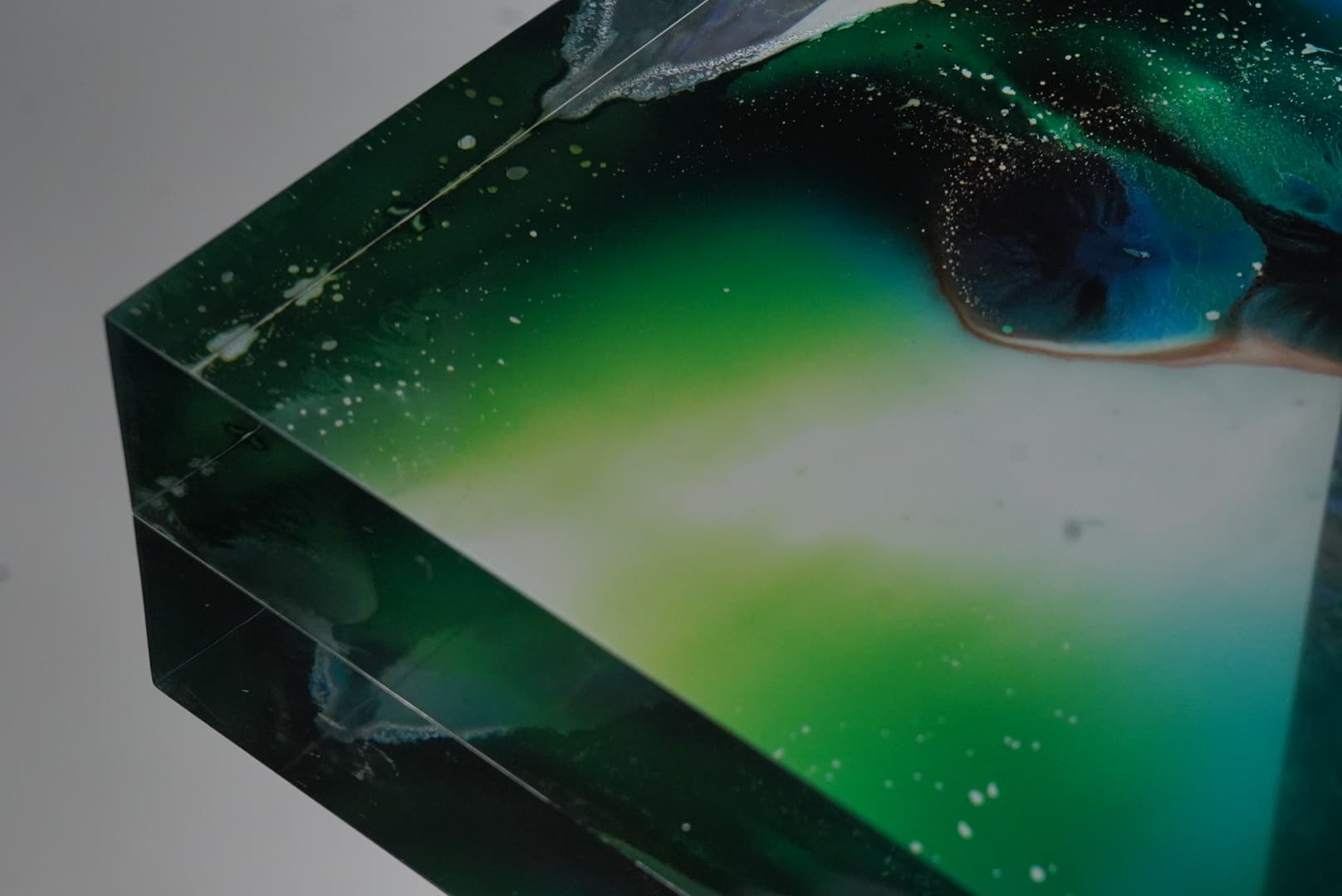 Emerald Tinted Acrylic Block