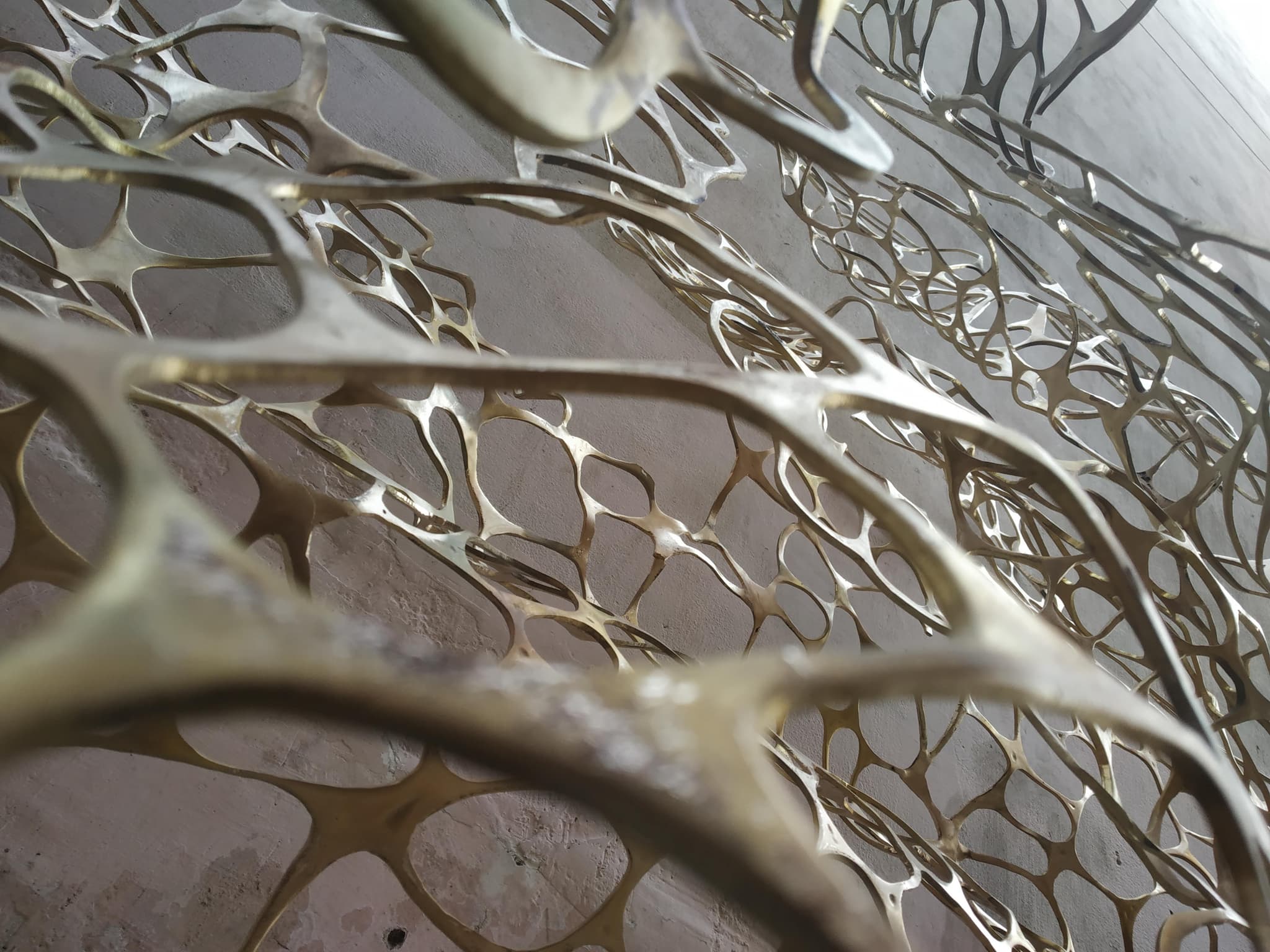 Laser-Cut Brass Relief Panel