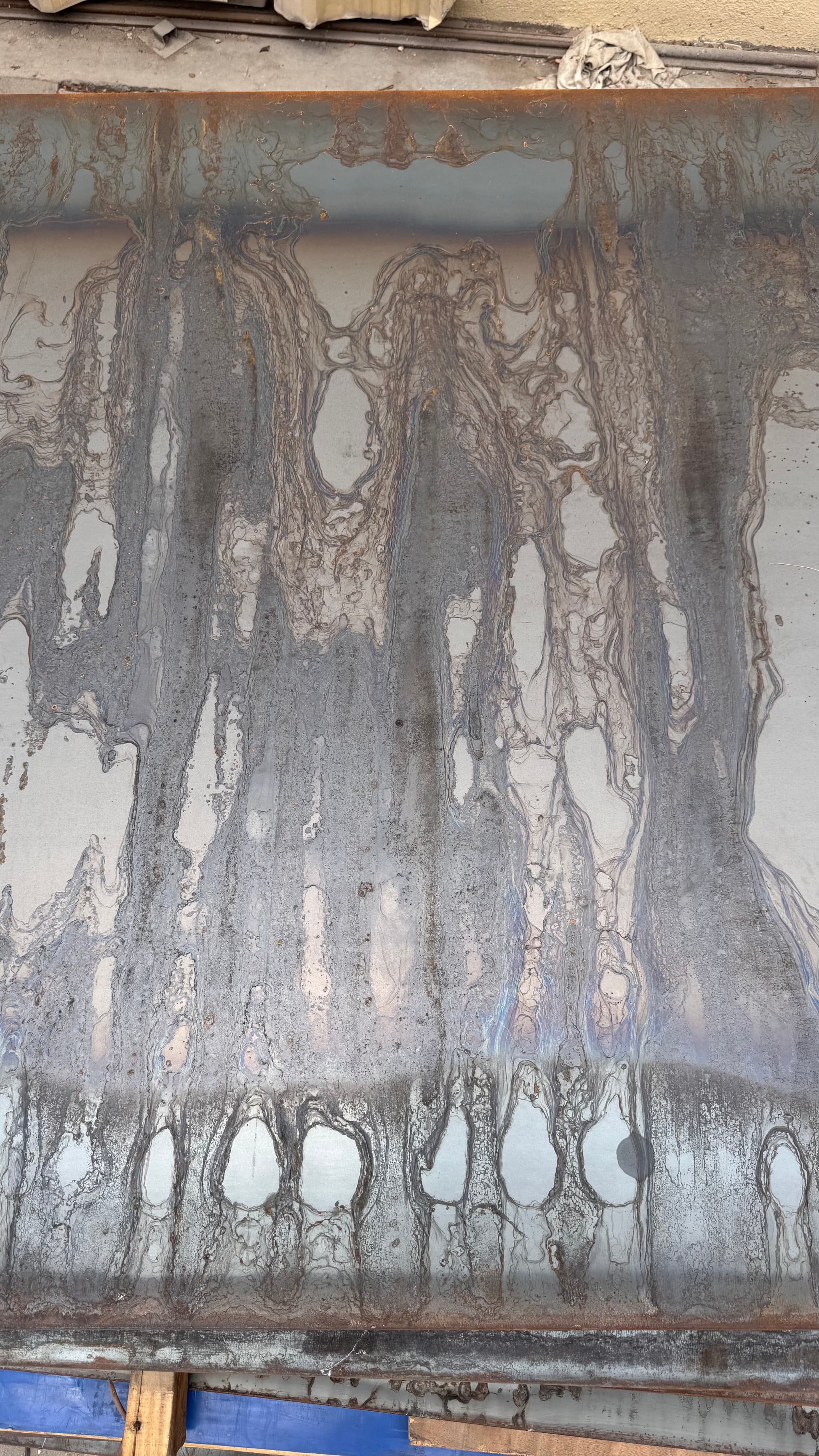Etched Iron Oxide Surface