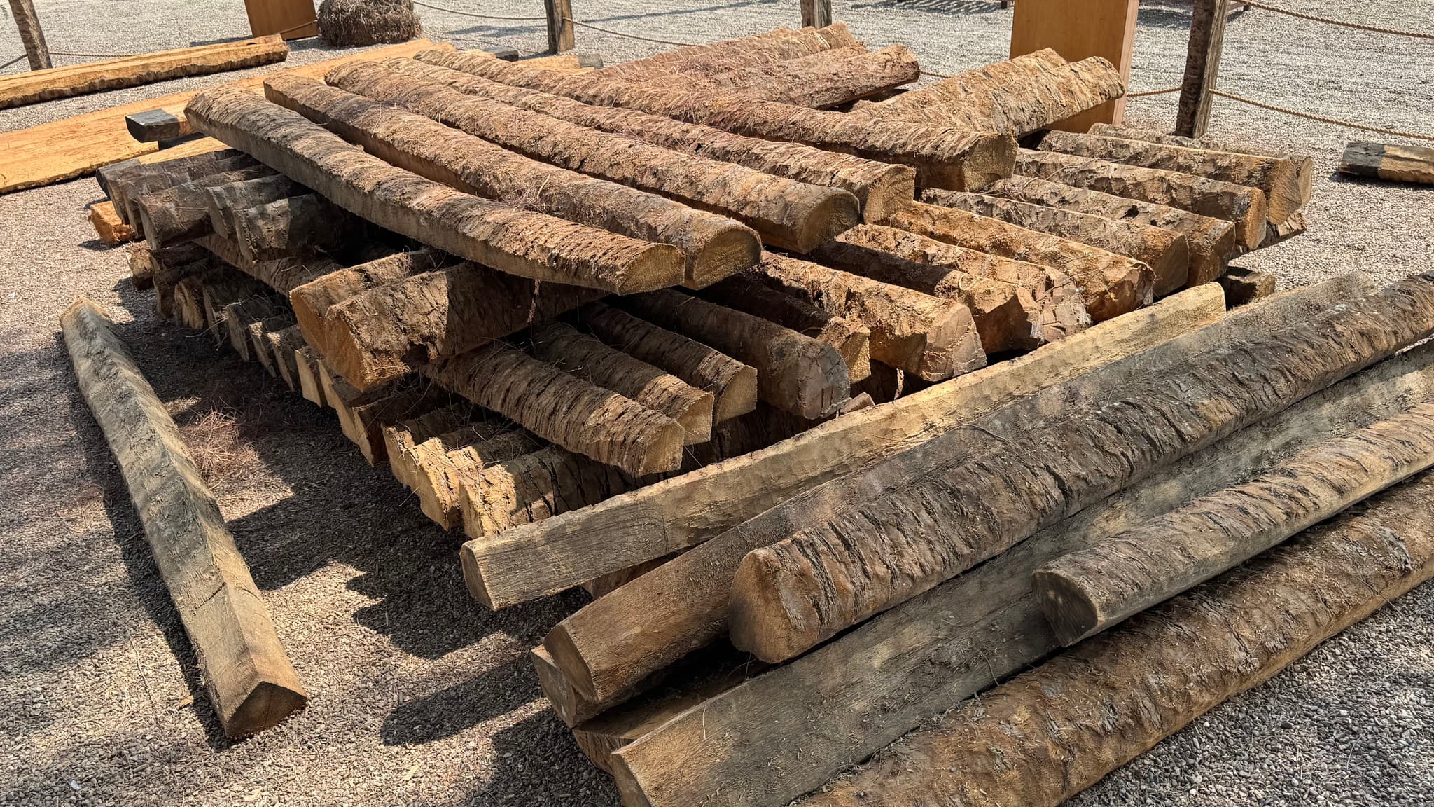Reclaimed Palm Wood Beams